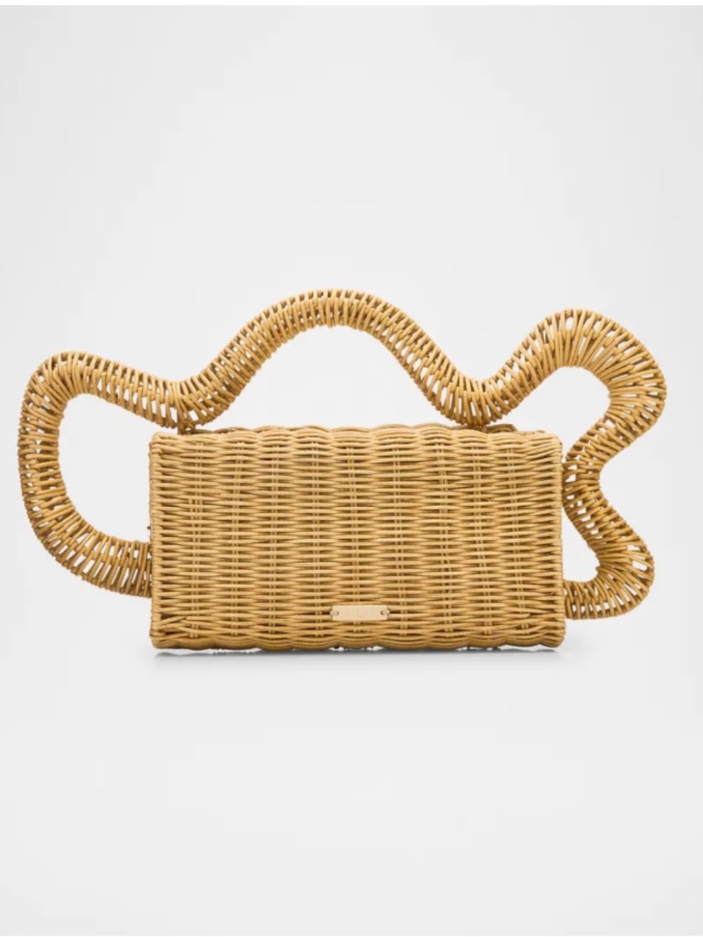 Cult Gaia Elsa Rattan Clutch